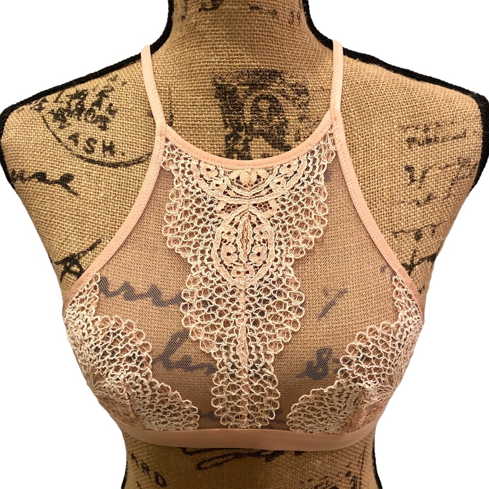 Victoria’s Secret sheer and lace high neck bralette XS - Picture 2 of 5